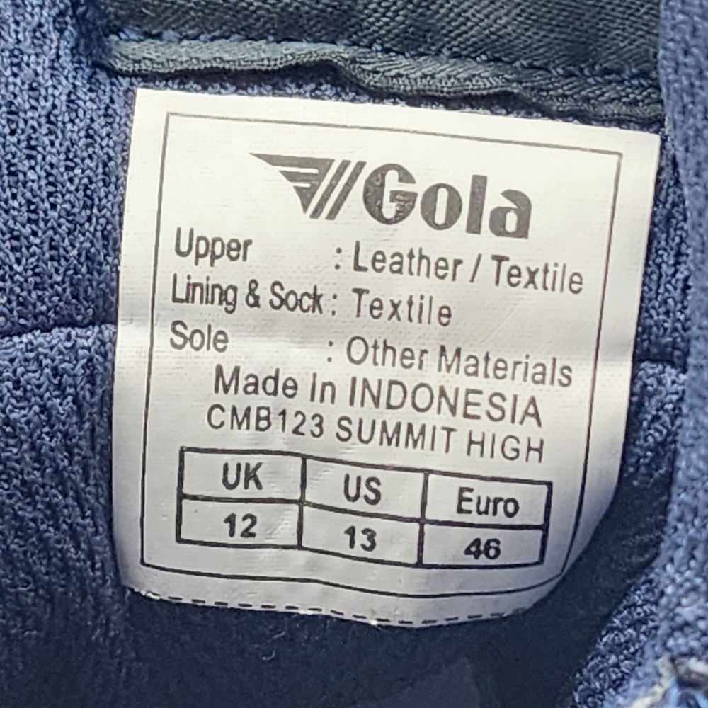 Gola Classics Men's Summit High Casual Sneakers Caramel Navy Size 13 - Picture 6 of 6